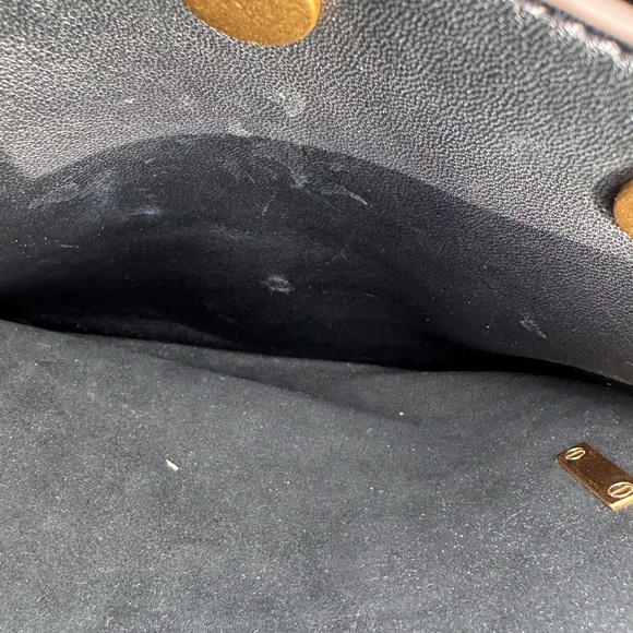 Tory Burch Lee Radziwill Croc-Embossed Leather Bag - Picture 14 of 15